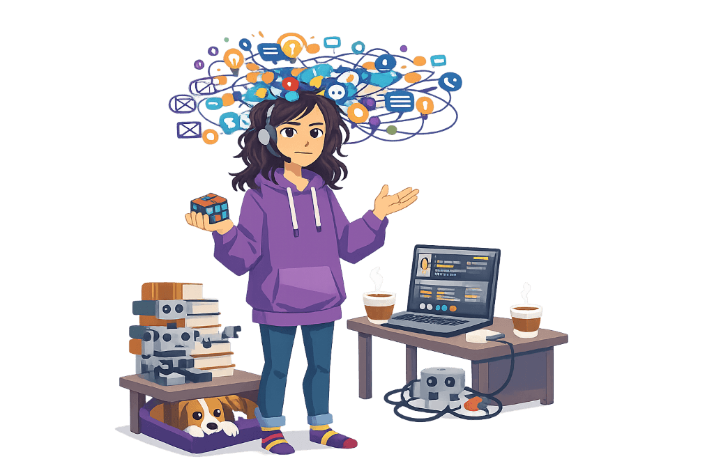 High Intelligence ADHD Illustration